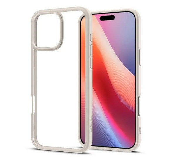 Spigen Ultra Hybrid Apple iPhone 16 Pro Max tok, Natural Titanium, átlátszó-bézs – iPhone 16 Pro Max tok a Spigen kínálatából | Domshop