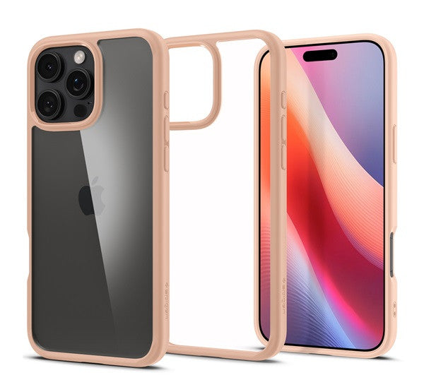 Spigen Ultra Hybrid Apple iPhone 16 Pro Max tok, Rose Titanium, rózsaszín – iPhone 16 Pro Max tok a Spigen kínálatából | Domshop