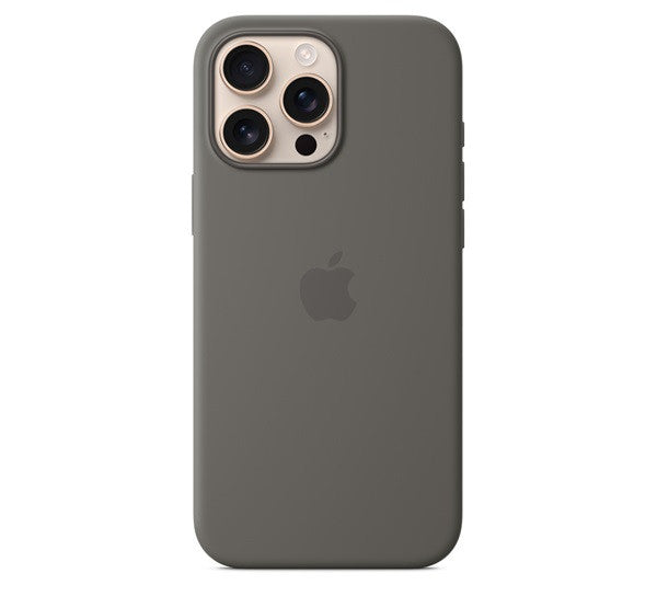 Apple iPhone 16 Pro Max MagSafe gyári szilikon tok, kőszürke