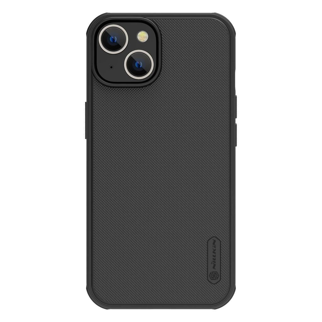 Nillkin Super Frosted PRO tok Apple iPhone 13/14 készülékhez fekete (logó kivágás nélküli)