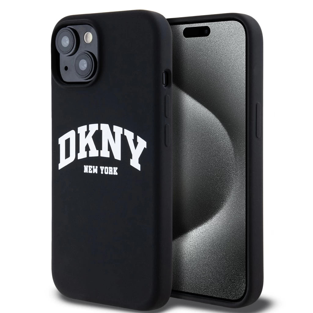 DKNY Liquid Silicone Arch Logo MagSafe tok iPhone 11 készülékhez fekete - iPhone 11 tok a Domshop kínálatából