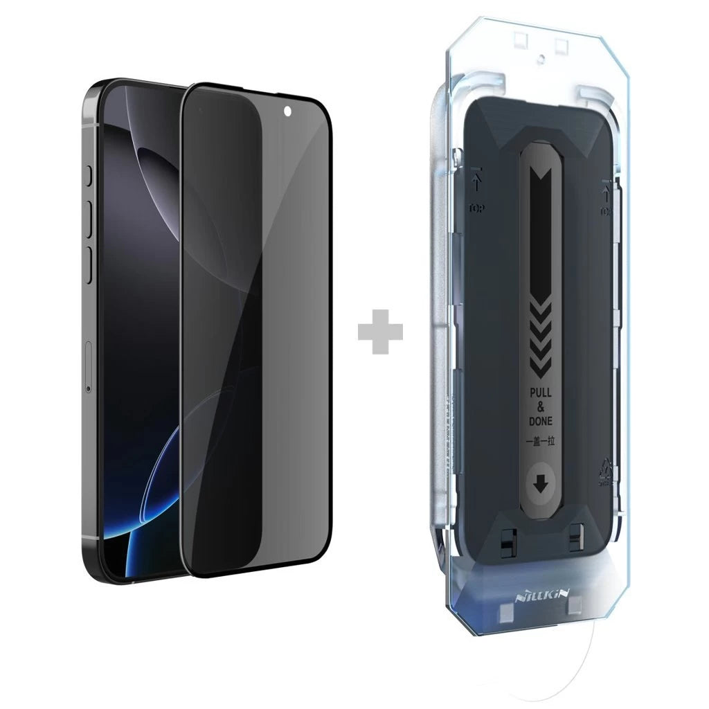 Nillkin Tempered Glass 0.25mm Guardian 2.5D kijelzővédő Apple iPhone 16 Pro Max készülékhez fekete (with applicator)