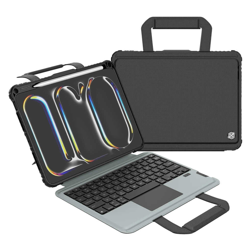 Nillkin Bumper GO billentyűzetes tok (Backlit Version) iPad Pro 11 2024 készülékhez fekete
