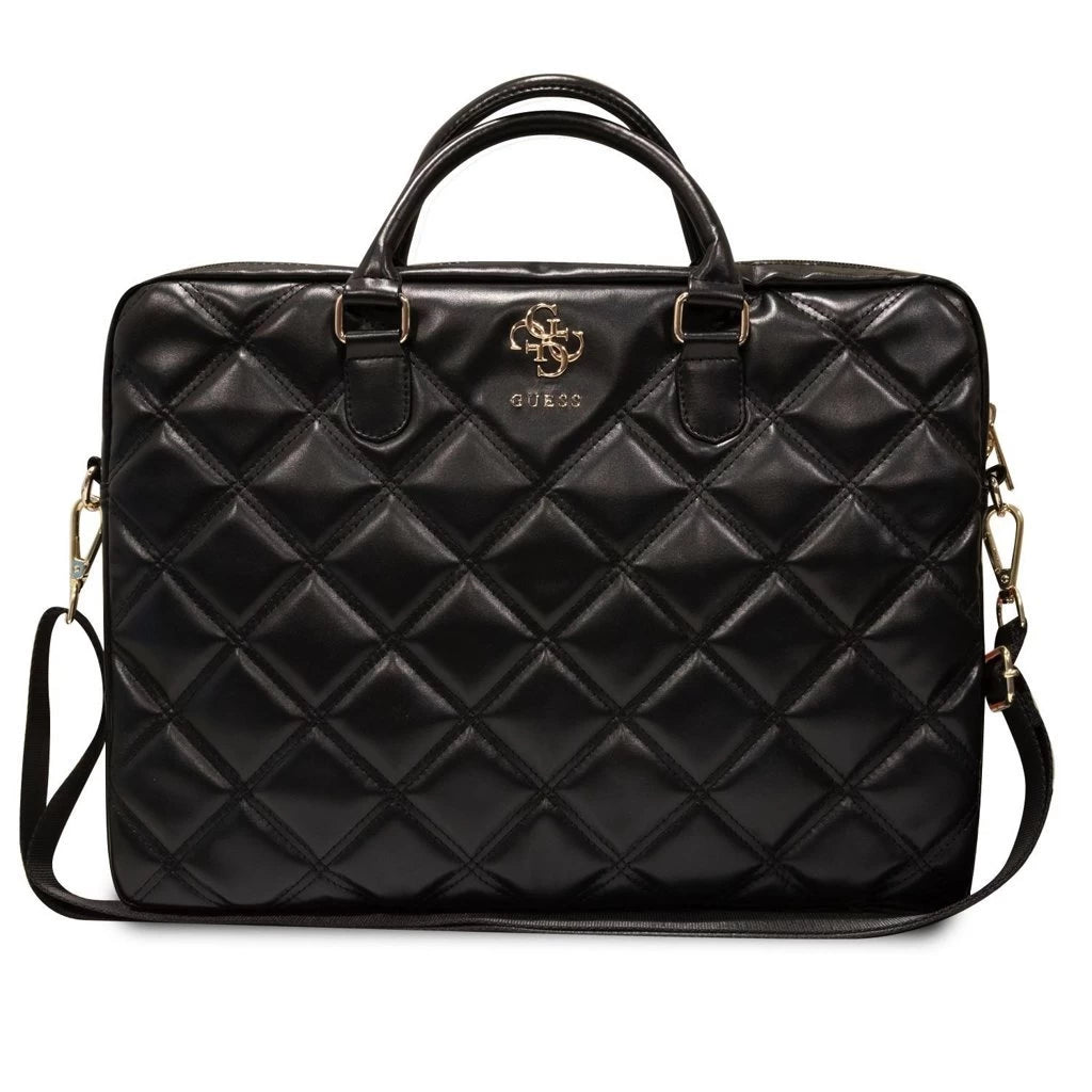Guess PU Quilted 4G Metal Logo laptop táska 15/16 fekete