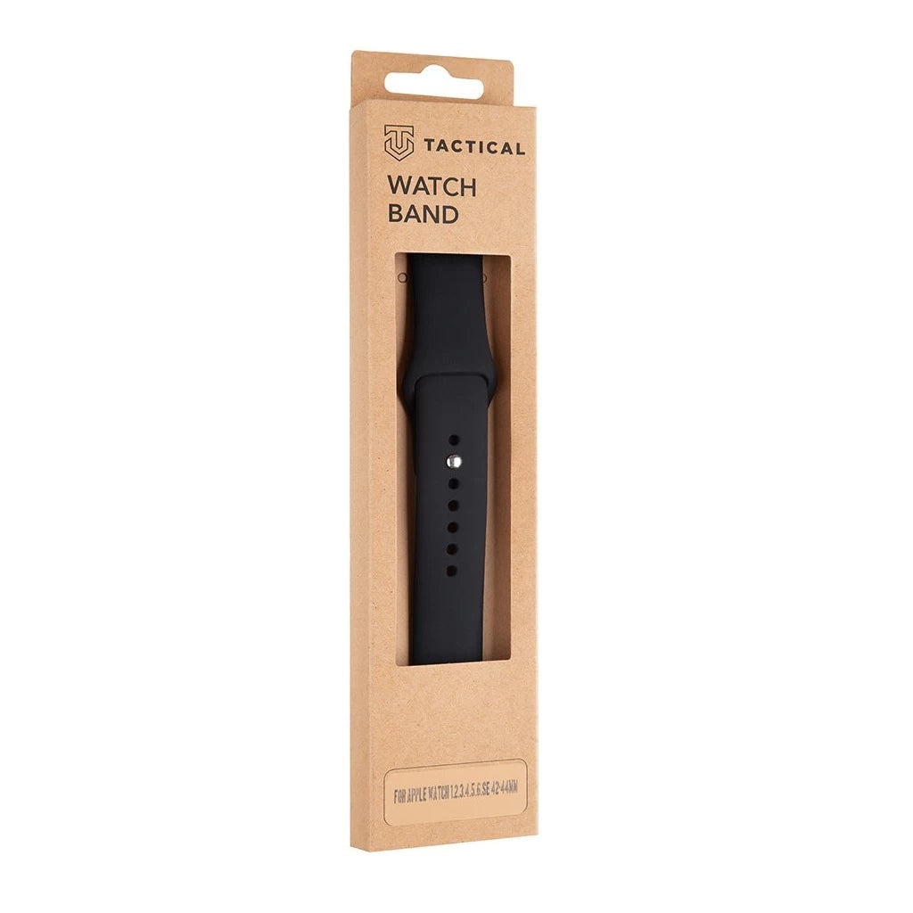 Tactical 488 szilikon szíj Apple iWatch készülékhez 1/2/3/4/5/6/7/8/9/10/SE 42/44/45/46mm fekete