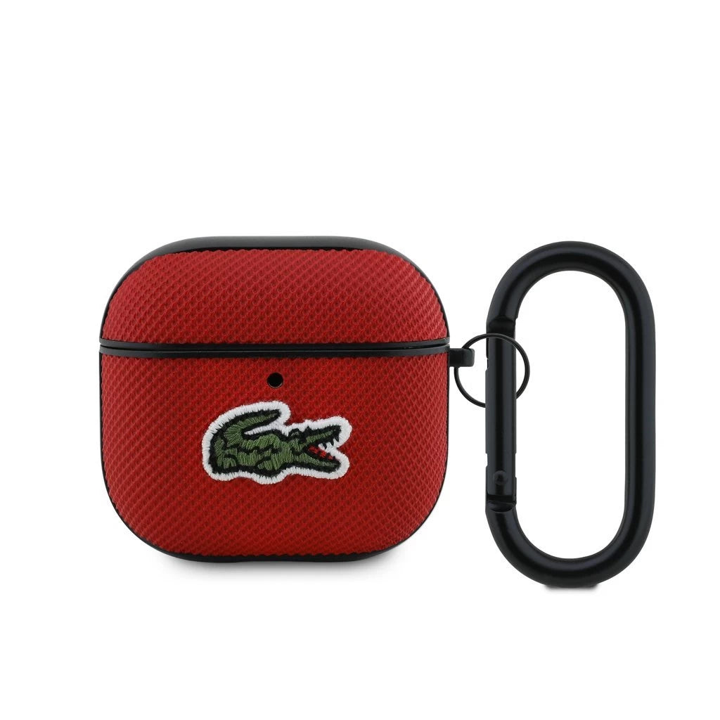 Lacoste Petit Pique Croc Logo Patch tok AirPods 4 készülékhez piros - AirPods 4 tok a Domshop kínálatából