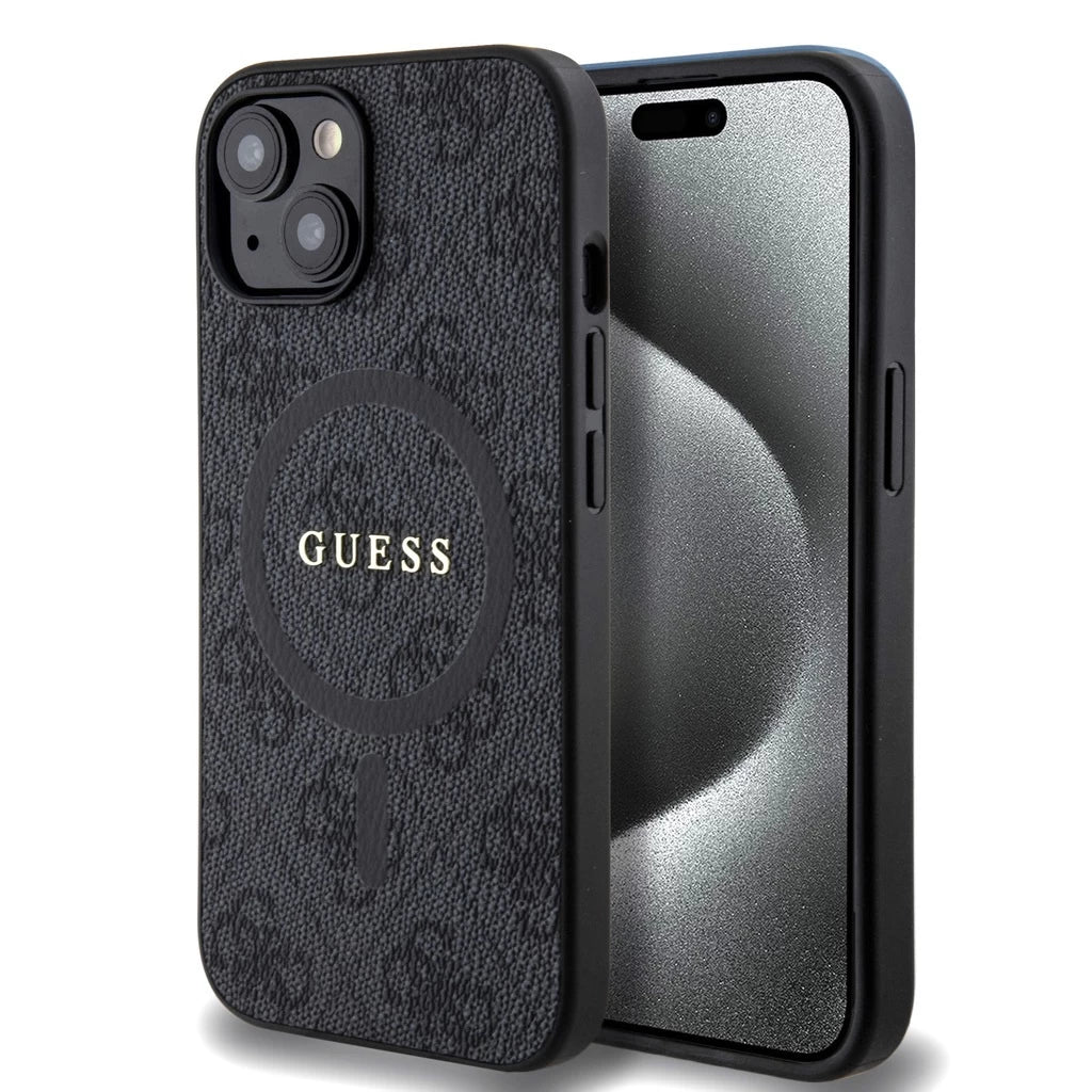 Guess tok Fekete Apple iPhone 15 készülékhez GUHMP15SG4GFRK – a Guess kínálatából | Domshop