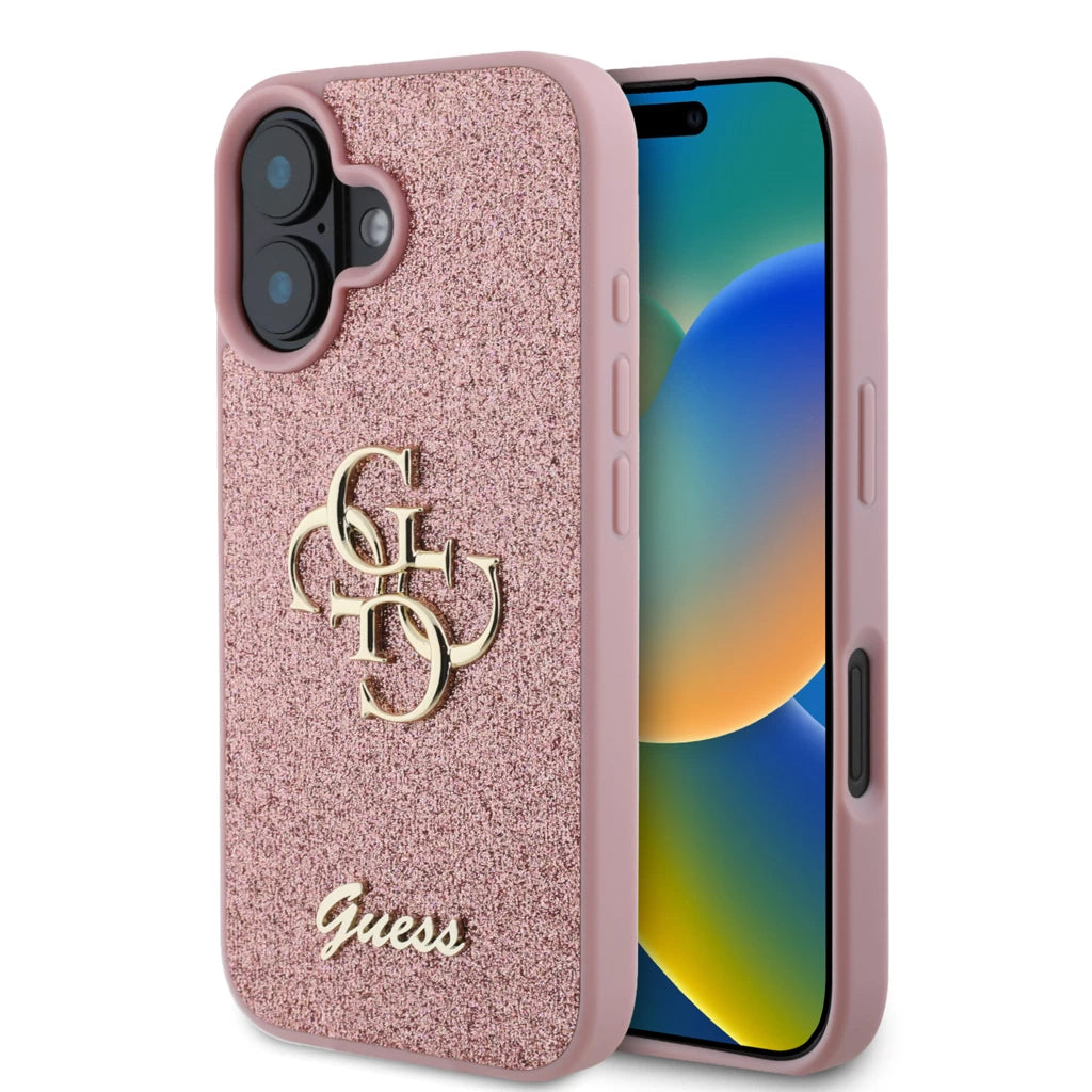 Guess tok Pink Apple iPhone 16 készülékhez GUHCP16SHG4SGP – iPhone 16 tok a Guess kínálatából | Domshop