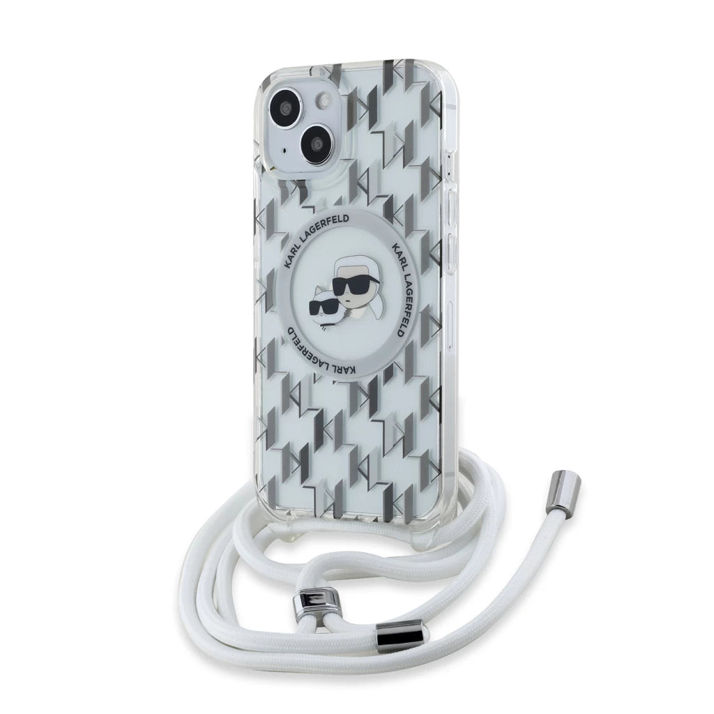 Karl Lagerfeld crossbody tok átlátszó KLHMP15SHCKCKLCT Apple Iphone 15 készülékhez – iPhone 15 tok a Karl Lagerfeld kínálatából | Domshop