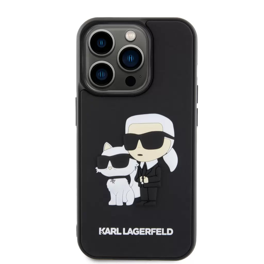 Karl Lagerfeld tok fekete KLHCP15L3DRKCNK Apple Iphone 15 Pro készülékhez – iPhone 15 Pro tok a Karl Lagerfeld kínálatából | Domshop