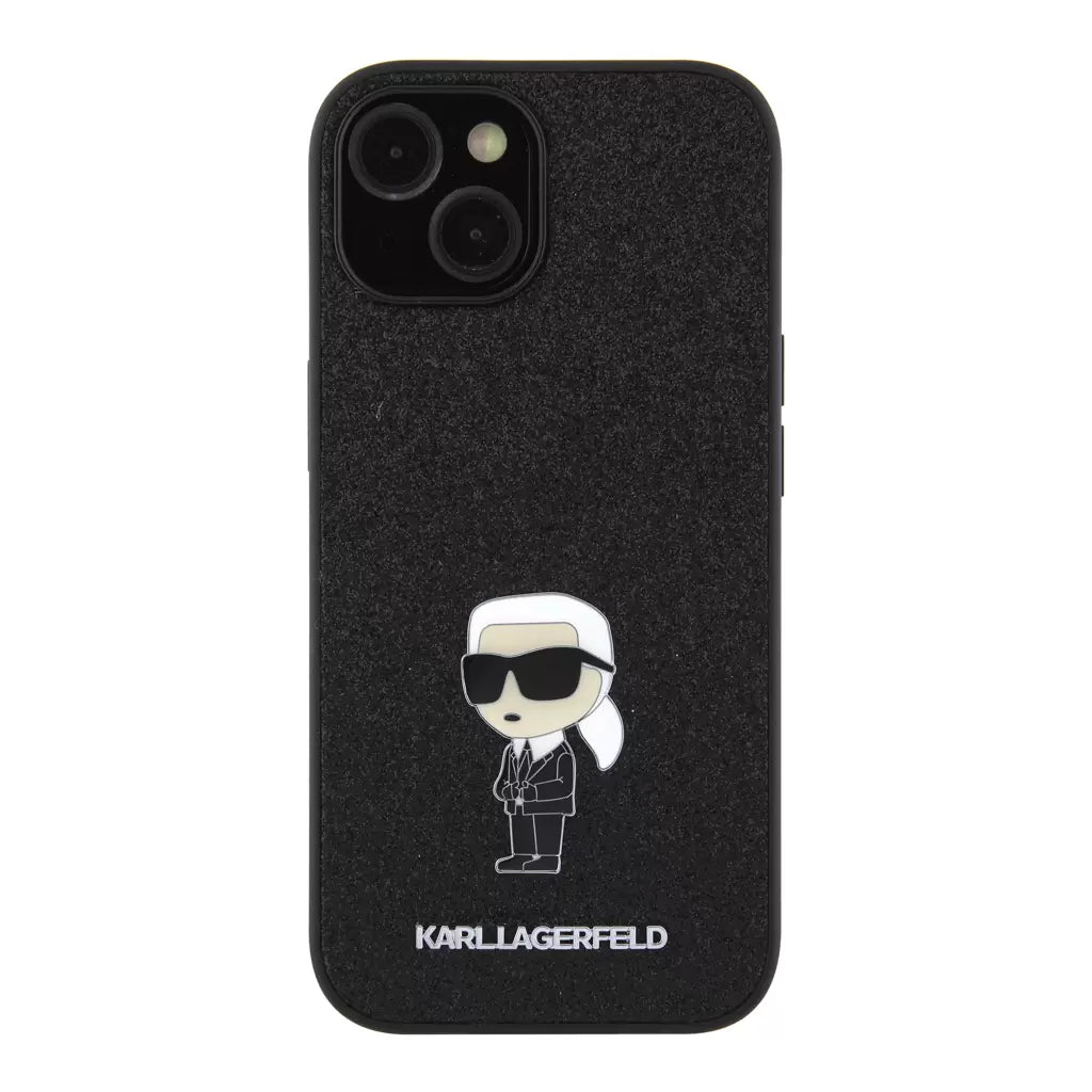 Karl Lagerfeld tok fekete KLHCP15SGKNPSK Apple Iphone 15 készülékhez – a Karl Lagerfeld kínálatából | Domshop