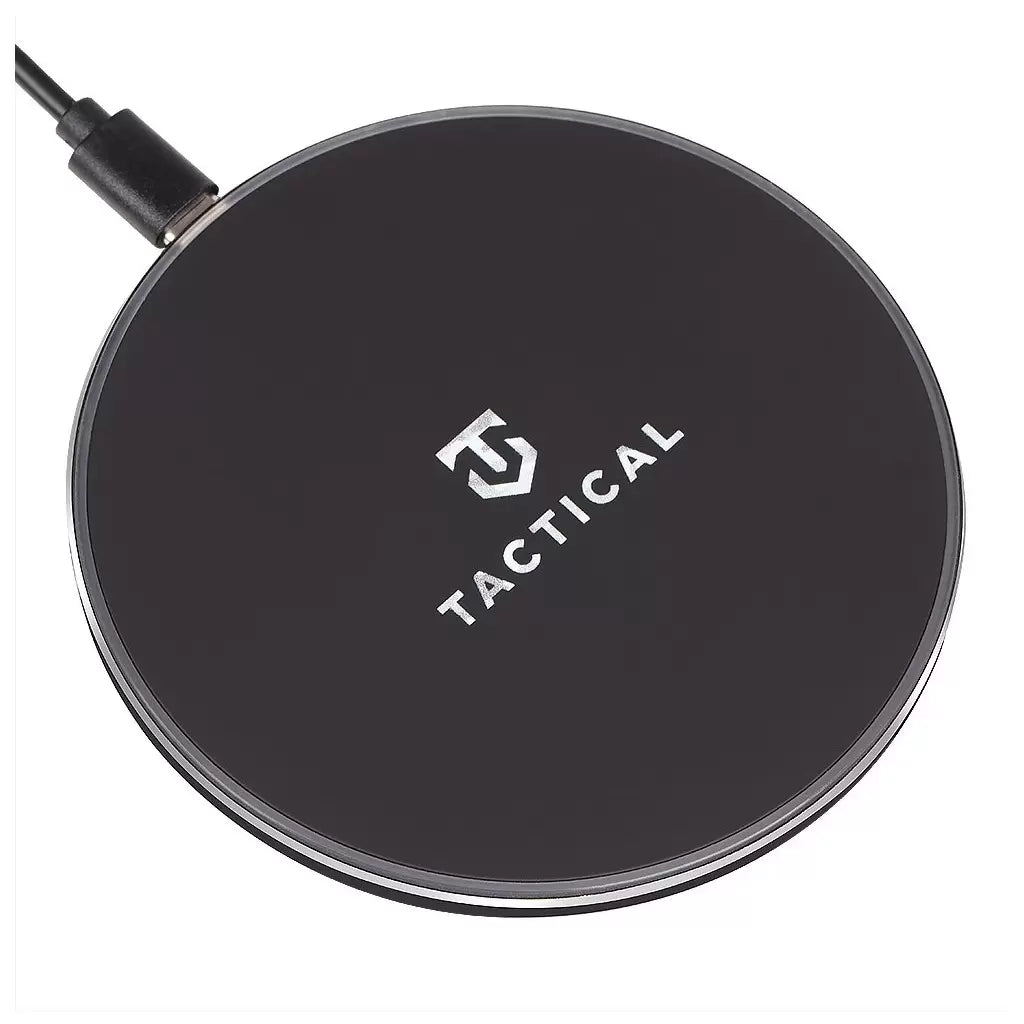 Tactical Fekete Qi vezeték nélküli töltő 15W 1185960 – Vezeték nélküli töltő a Tactical kínálatából | Domshop
