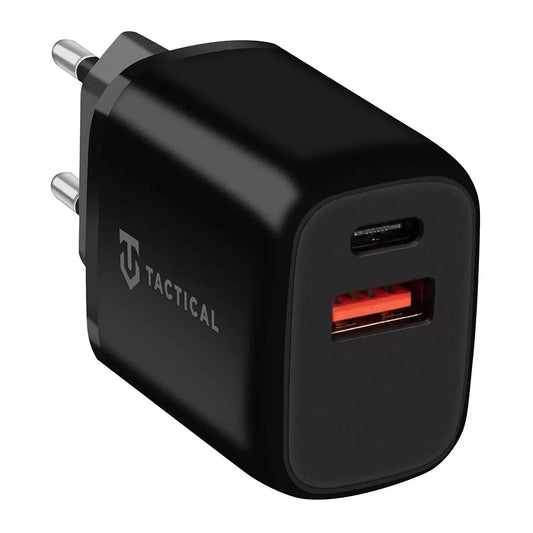 Tactical PD 20W Töltő adapter USB-A+C fekete – Adapter a Tactical kínálatából | Domshop