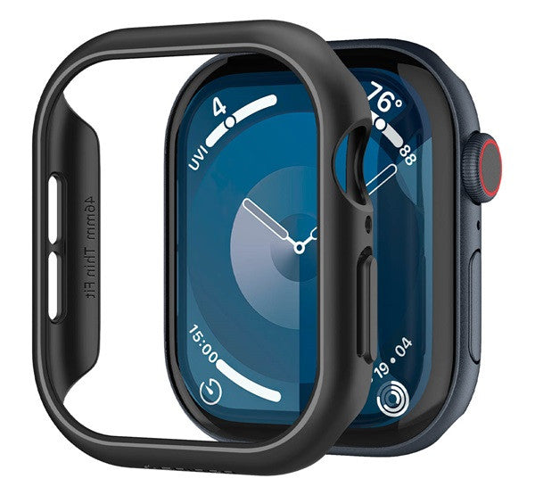Spigen Thin Fit Apple Watch 11 / Watch 10 46mm tok, Black, fekete