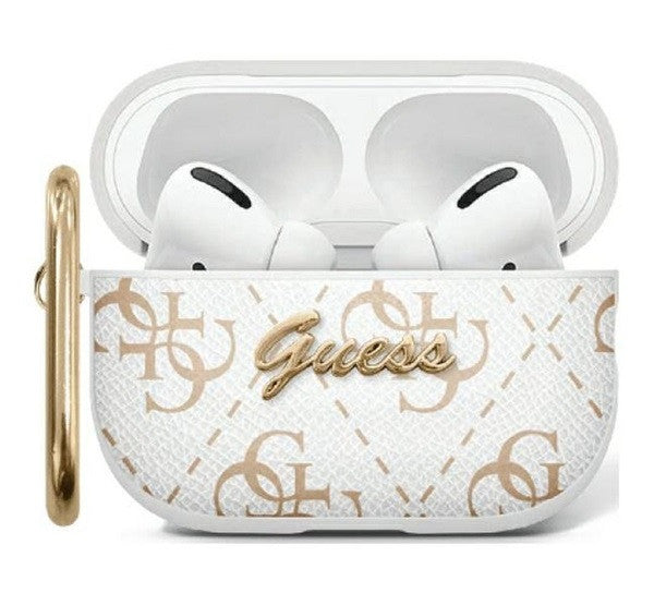 Guess 4G Hook Apple AirPods 1/2 tok, fehér – AirPods 1/2 tok a Guess kínálatából | Domshop
