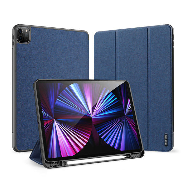 Apple iPad Pro 12.9 (2021) / iPad Pro 12.9 (2022), mappa tok, Smart Case, érintőceruza tartó, Dux Ducis Domo, sötétkék – iPad Pro 12.9" (2020/2021/2022) tok a Dux Ducis kínálatából | Domshop