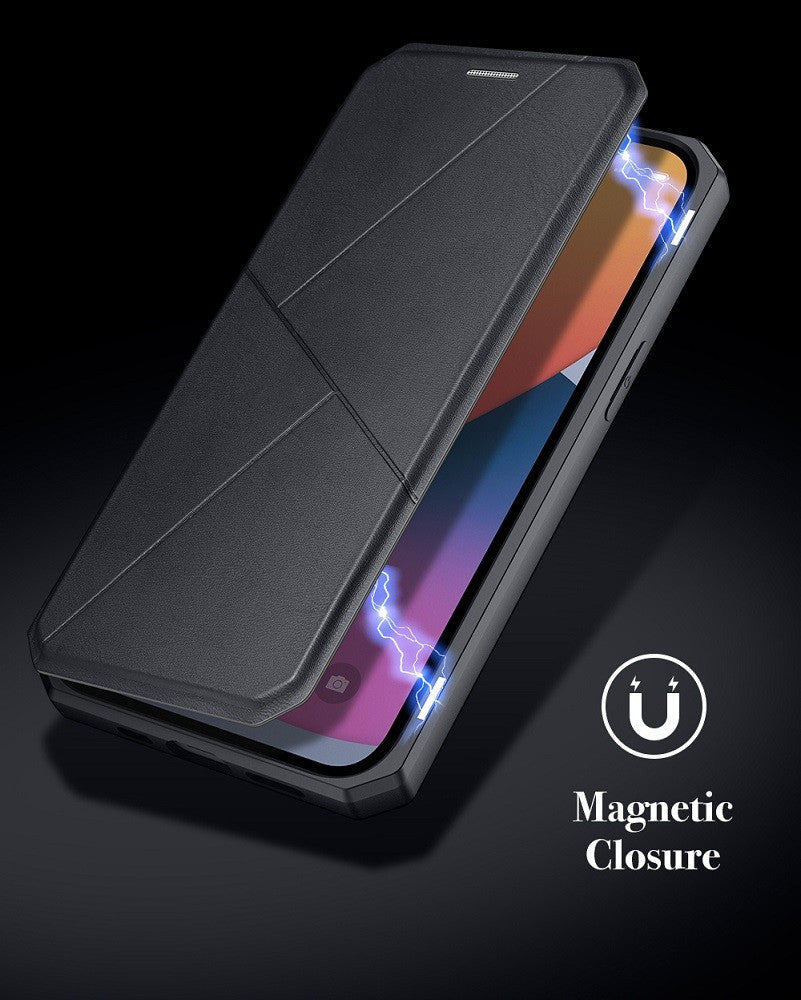 Apple iPhone 11 Pro Max, Oldalra nyíló tok, stand, Dux Ducis Skin X New, rózsaszín – iPhone 11 Pro Max tok a Dux Ducis kínálatából | Domshop