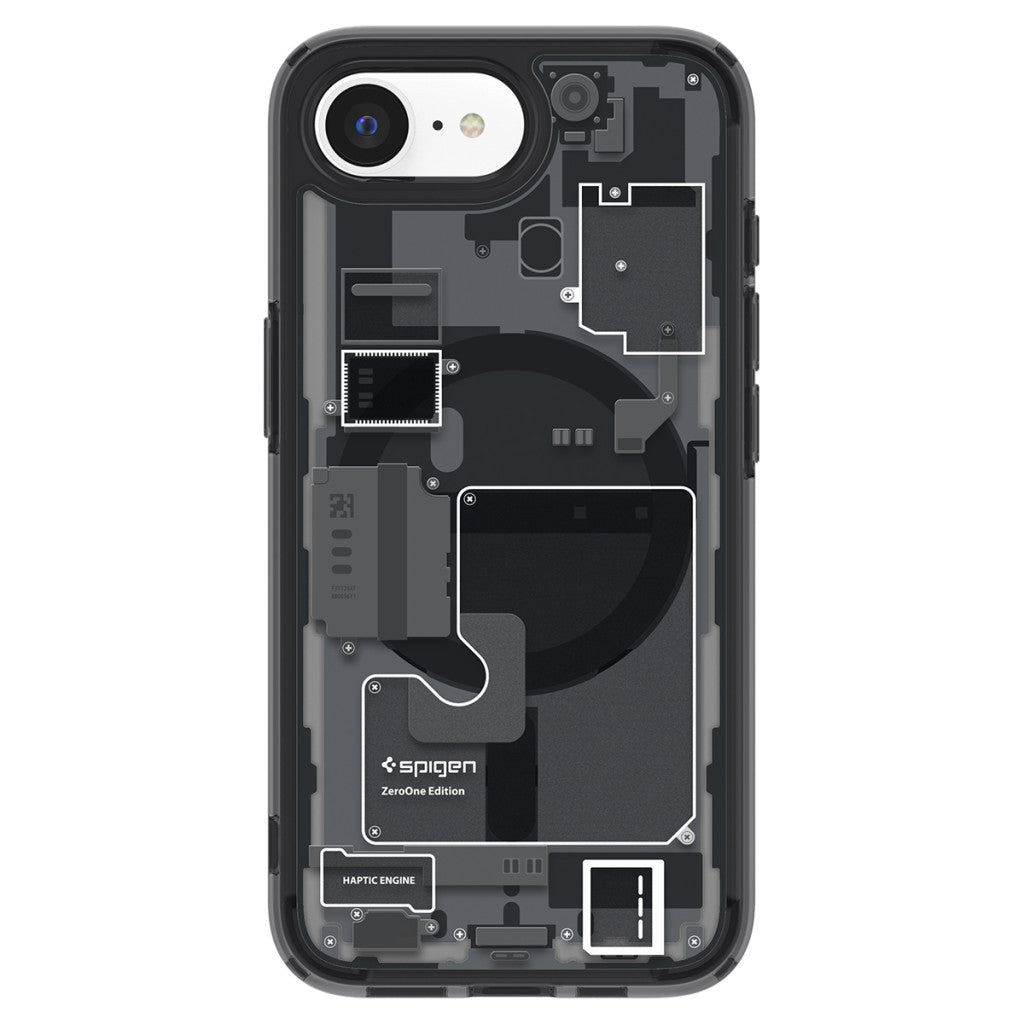 Spigen Ultra Hybrid MagFit Apple iPhone 16e MagSafe tok, Zero One, fekete – iPhone 16e tok a Spigen kínálatából | Domshop