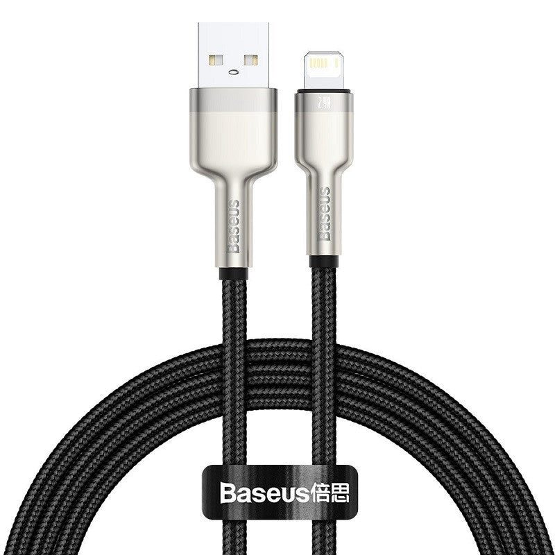 Baseus Cafule USB-Lightning kábel, 2,4A, 1 m, fekete