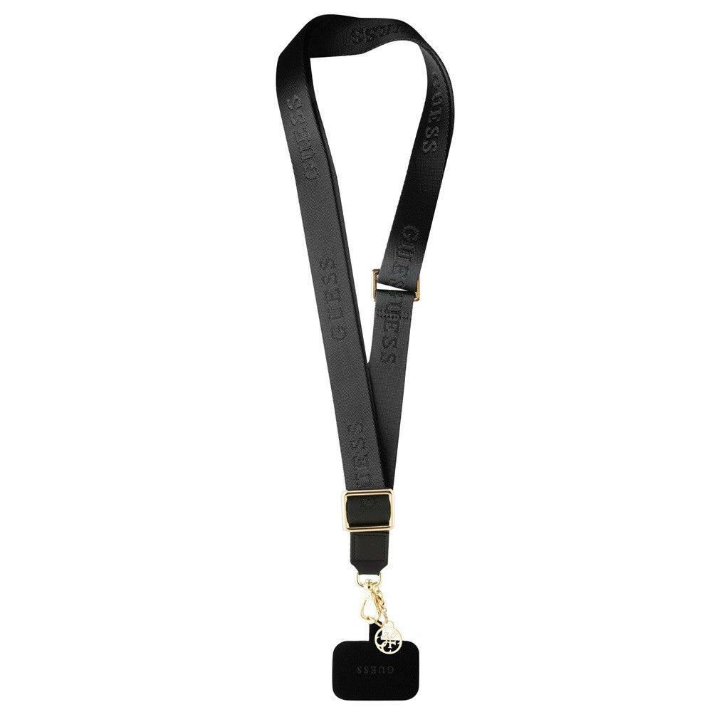 Guess Crossbody Strap Nylon 4G univerzális pánt, fekete