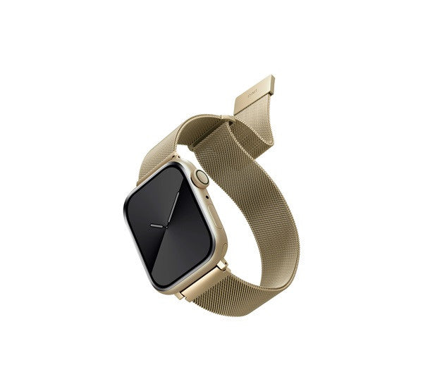 Uniq Dante Apple Watch 42/44/45mm fém szíj, arany – Apple Watch Fém Szíjak a Uniq kínálatából | Domshop