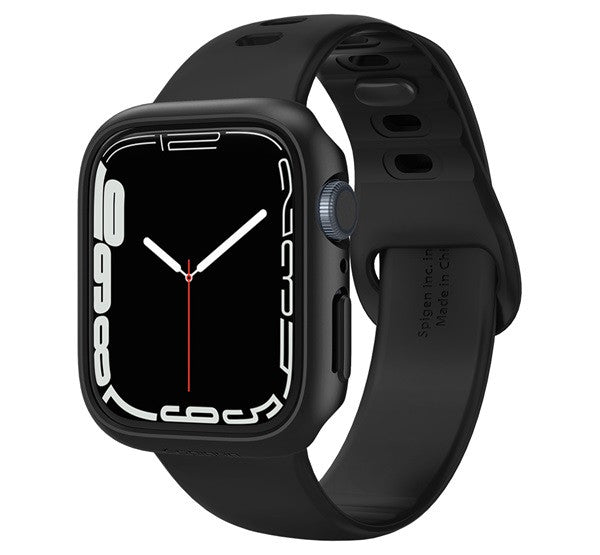 Spigen Thin Fit Apple Watch S7 41mm Fekete tok – Apple Watch Tokok a Spigen kínálatából | Domshop