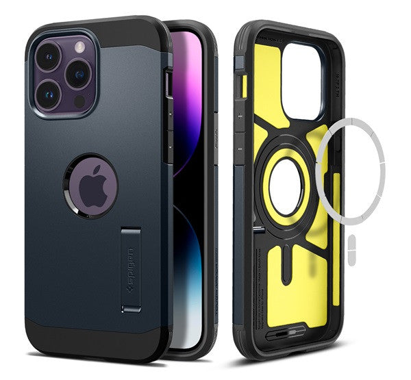 Spigen Tough Armor Mag Apple iPhone 14 Pro Max tok, Metal Slate, sötétkék MagSafe, sötétkék – a Spigen kínálatából | Domshop