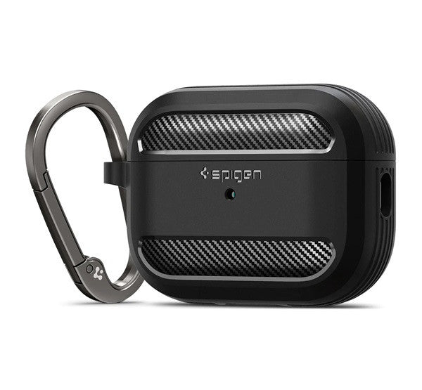 Spigen Rugged Armor Apple Airpods Pro 2 tok, fekete – AirPods Pro 2 tok a Spigen kínálatából | Domshop