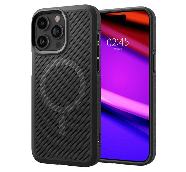 Spigen Core Armor MagFit Apple iPhone 15 Pro Max tok, Matte Black MagSafe, fekete – a Spigen kínálatából | Domshop