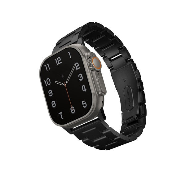 Uniq Osta Apple Watch 42/44/45/49mm fém szíj, fekete – Apple Watch Fém Szíjak a Uniq kínálatából | Domshop