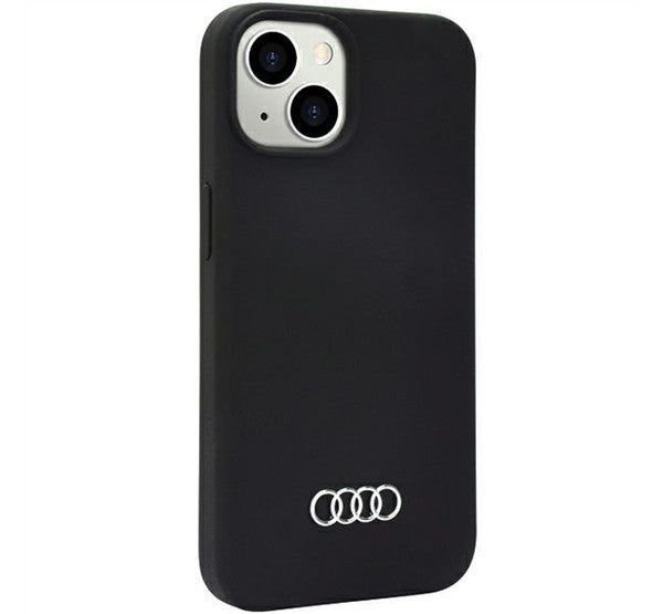 Audi Apple iPhone 13 / 14 / 15 szilikon tok, sötétszürke – iPhone 13/14 tok a Audi kínálatából | Domshop
