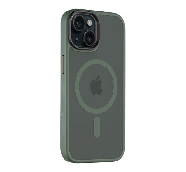 Tactical MagForce Hyperstealth Apple iPhone 15 Magsafe hátlap tok, áttetsző/sötétszöld – a Tactical kínálatából | Domshop