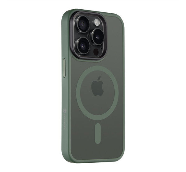 Tactical MagForce Hyperstealth Apple iPhone 15 Pro Magsafe hátlap tok, áttetsző/sötétszöld – a Tactical kínálatából | Domshop