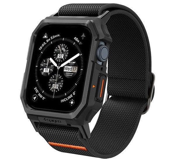 Spigen Lite Fit Pro Apple Watch 9 / 8 / 7 45mm / SE (2nd / 1st Gen) / 6 / 5 / 4 44mm tok / szíj, fekete