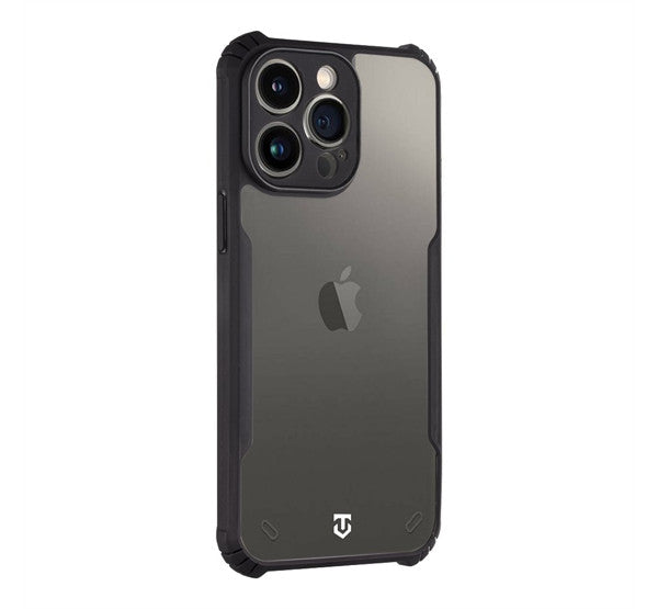 Tactical Quantum Stealth Apple iPhone 14 Pro Max hátlap tok, átlátszó/fekete – iPhone 14 Pro Max tok a Tactical kínálatából | Domshop
