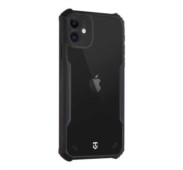 Tactical Quantum Stealth Apple iPhone 11 hátlap tok, átlátszó/fekete