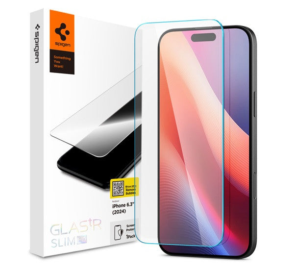 Spigen Glas.tR SLIM HD Apple iPhone 16 Pro / 17 / 17 Pro Tempered kijelzővédő fólia (1db) AGL07937