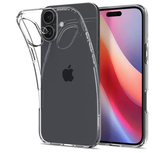 Spigen Liquid Crystal iPhone 16 tok, Crystal Clear, átlátszó – iPhone 16 tok a Domshop kínálatából | Domshop