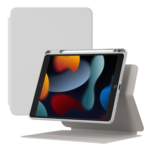 Apple iPad 10.2 (2019 / 2020 / 2021), mappa tok, Smart Case, mágneses rögzítés, Apple Pencil tartóval, Baseus Minimalist, világosszürke – iPad 10.2" (2019/2020/2021) tok a Baseus kínálatából | Domshop