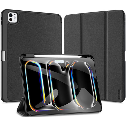 Apple iPad Pro 11 (2024), mappa tok, Smart Case, érintőceruza tartó, Dux Ducis Domo, fekete – iPad Pro 11" (2024) tok a Dux Ducis kínálatából | Domshop