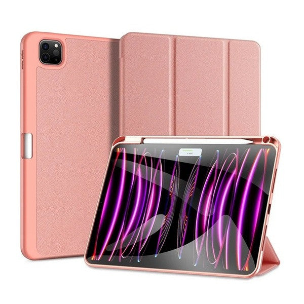 Apple iPad Pro 11 (2024), mappa tok, Smart Case, érintőceruza tartó, Dux Ducis Domo, rózsaszín – iPad Pro 11" (2024) tok a Dux Ducis kínálatából | Domshop