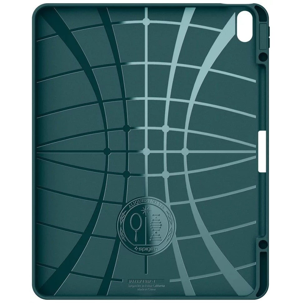 Apple iPad Air 13 (2024 / 2025), mappa tok, Smart Case, Spigen Urban Fit, sötétzöld – iPad Air 13" (2024/2025) tok a Spigen kínálatából | Domshop