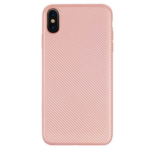 Apple iPhone XS Max, TPU szilikon tok, karbon minta, vörösarany – iPhone XS Max tok a Tech Protect kínálatából | Domshop