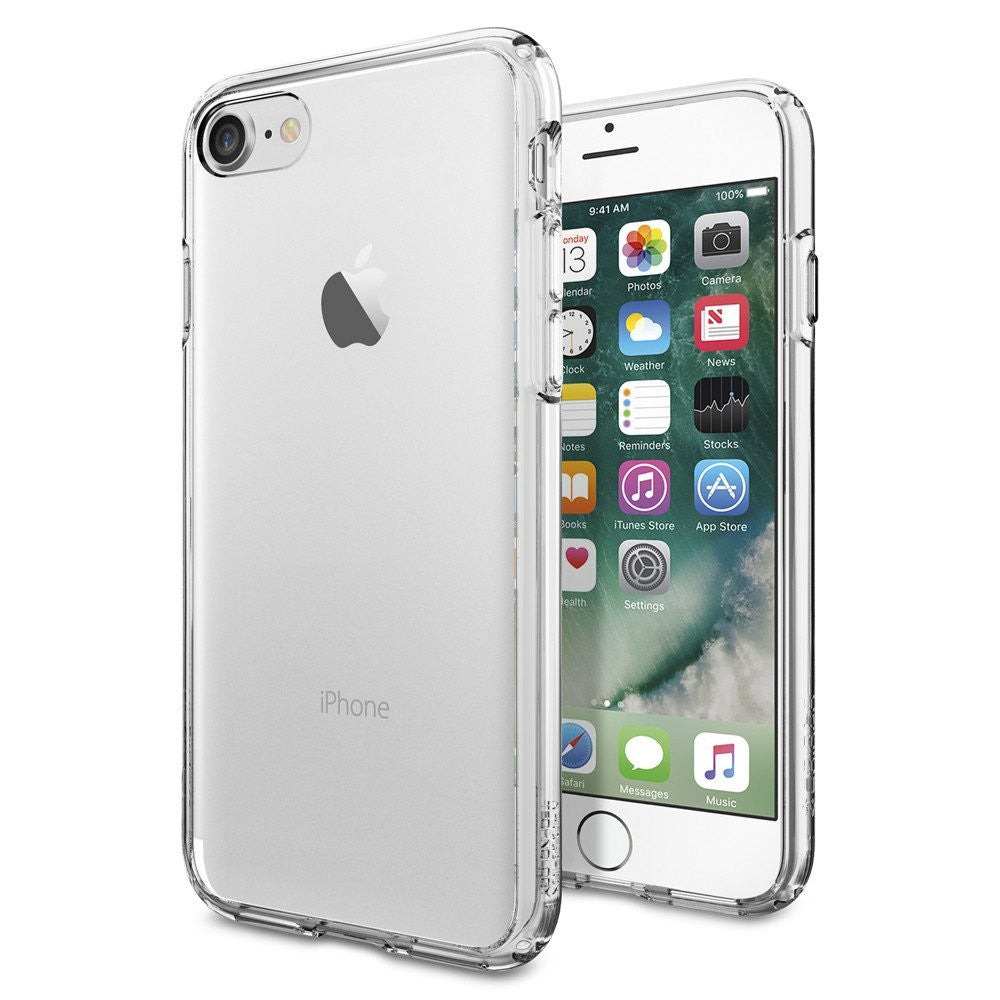 Apple iPhone 7 / 8 / SE (2020) / SE (2022), Műanyag hátlap védőtok + szilikon keret, Spigen Ultra Hybrid, átlátszó – iPhone 7/8/SE2/SE3 tok a Spigen kínálatából | Domshop