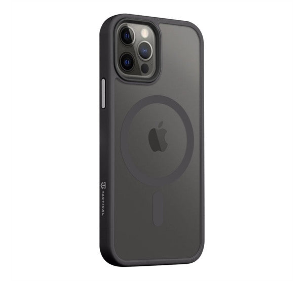 Apple iPhone 12 / 12 Pro, Műanyag hátlap védőtok + szilikon keret, közepesen ütésálló, Magsafe kompatibilis, Tactical MagForce Hyperstealth, áttetsző/szürke – iPhone 12/12 Pro tok a Tactical kínálatából | Domshop