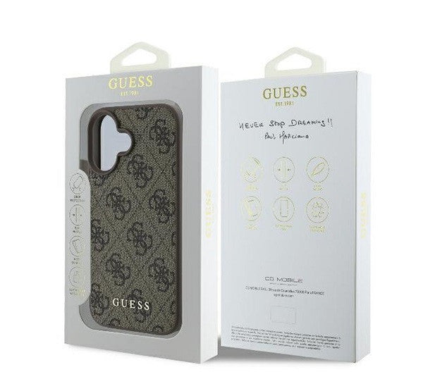 Guess 4G Classic Apple iPhone 16 Plus hátlap tok, barna – iPhone 16 Plus tok a Guess kínálatából | Domshop