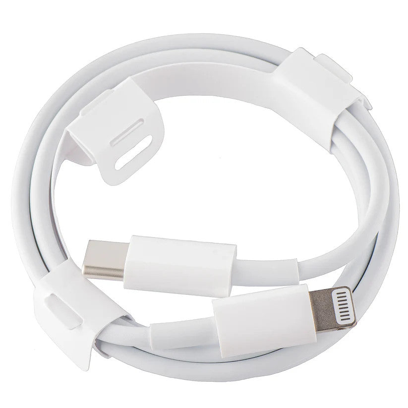 Apple USB-C-Lightning kábel, 1m, 96W, 4.7A, fehér, csomagolás nélkül (Bulk)