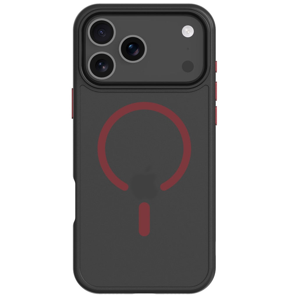 Tactical MagForce Hyperstealth 2.0 Apple iPhone 17 Pro MagSafe hátlap tok, fekete/piros