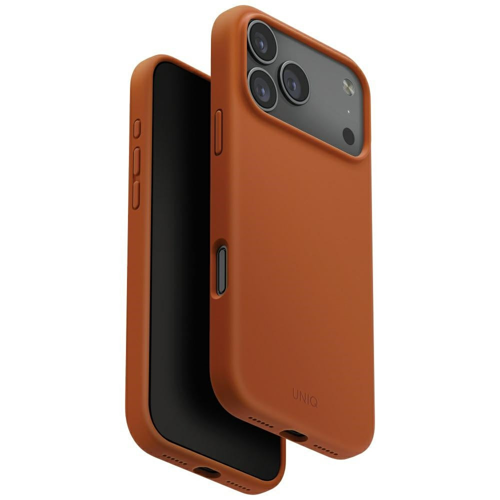Uniq Lino Apple iPhone 17 Pro Max MagSafe szilikon tok, narancs