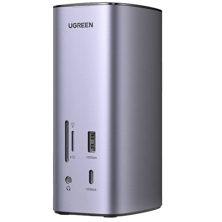 Ugreen Revodok Pro CM555 USB-C multifunkcionális dokkoló állomás USB-C kábellel, szürke